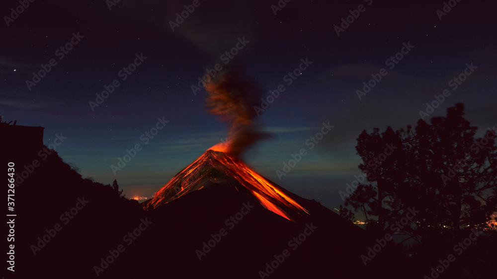 Volcano Fuego Stock Photo Adobe Stock
