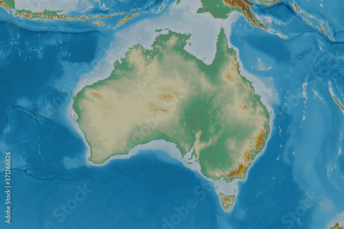Australia neighbourhood. Relief
