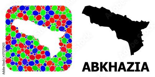 Mosaic Hole and Solid Map of Abkhazia