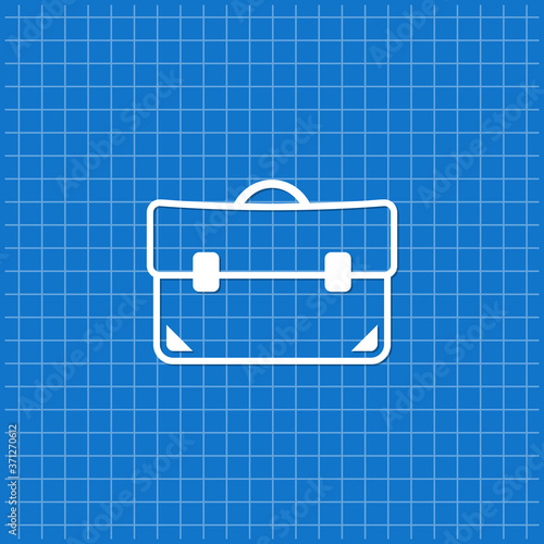 Blue banner with briefcase icon