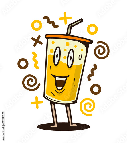 ICE CUP DRINK MASCOT 