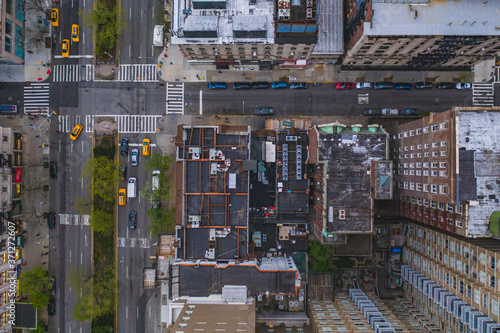 Canvas Print Overhead street