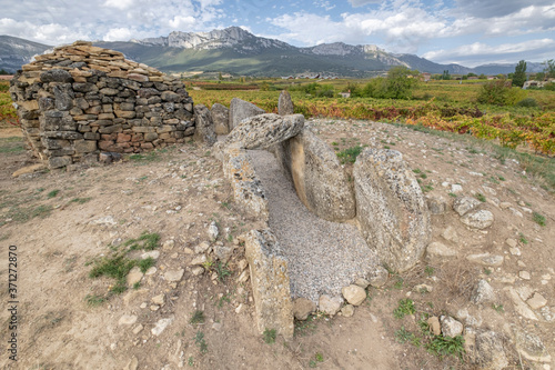 Dolmen de San Martín, época neolítica, Laguardia, Alava, País Vasco, Spain photo