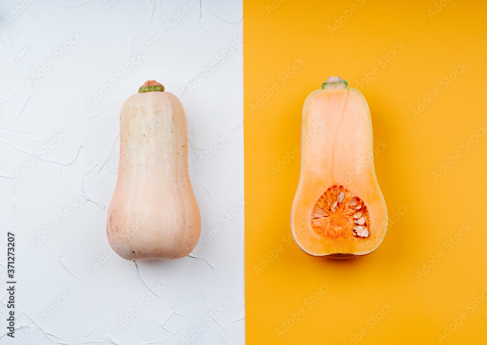 creative design made of pumpkins