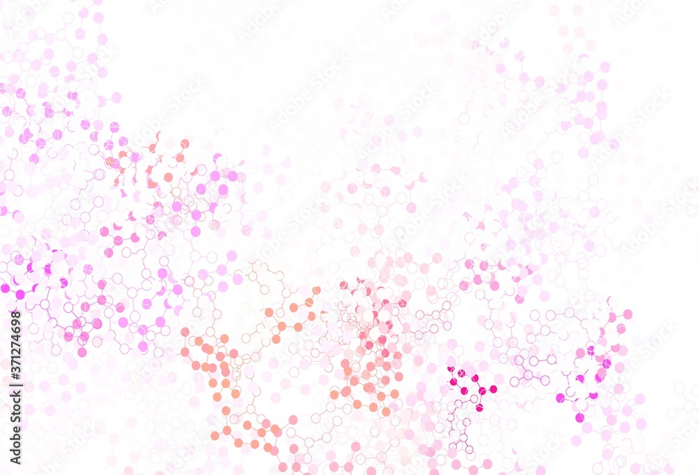 Obraz premium Light Pink, Yellow vector template with artificial intelligence structure.