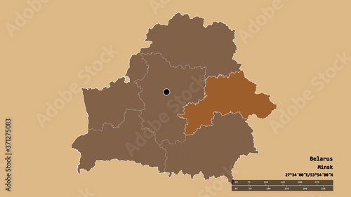 Location of Mahilyow  region of Belarus . Pattern