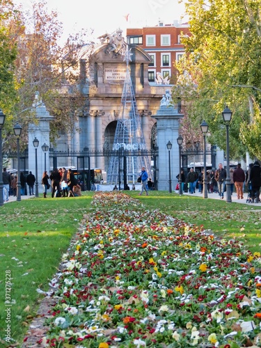 Autumn Lights in El Retiro Park Madrid