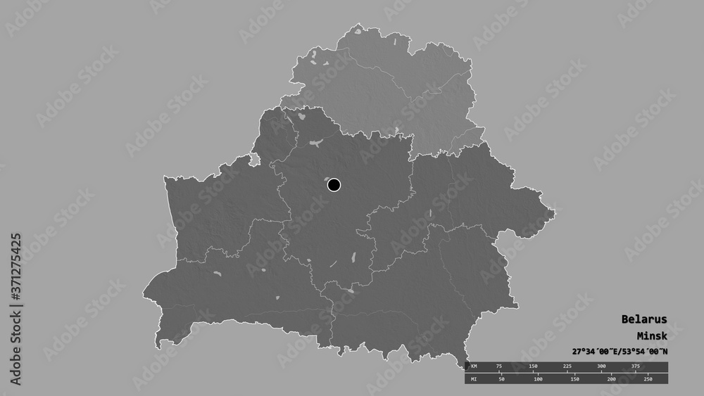 Location of Vitsyebsk, region of Belarus,. Bilevel