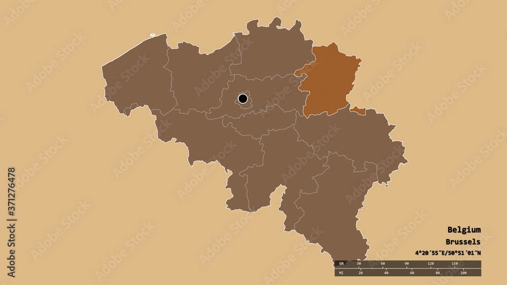 Location of Limburg, province of Belgium,. Pattern