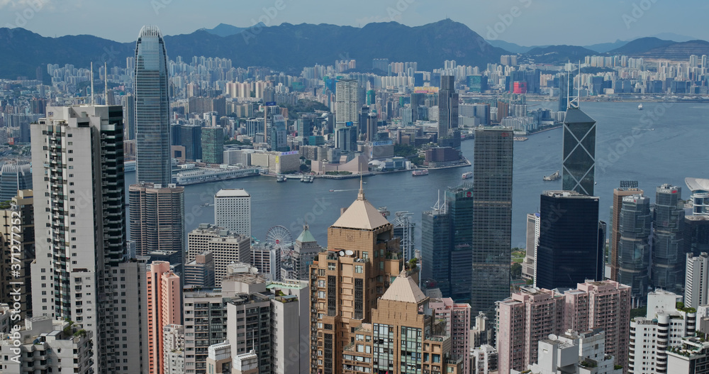 Fototapeta premium Hong Kong skyline