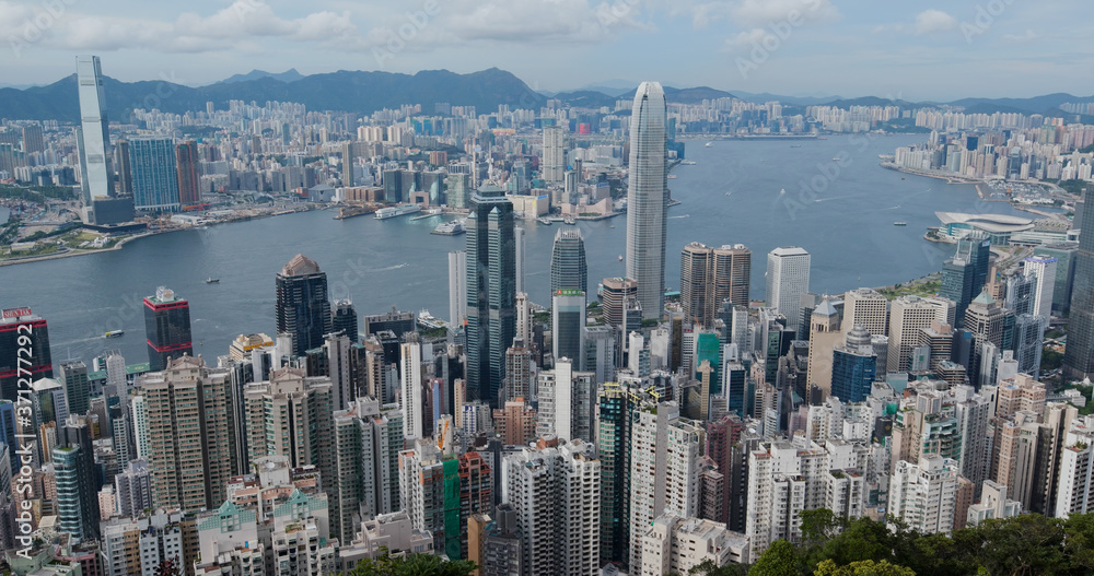 Fototapeta premium Hong Kong city skyline