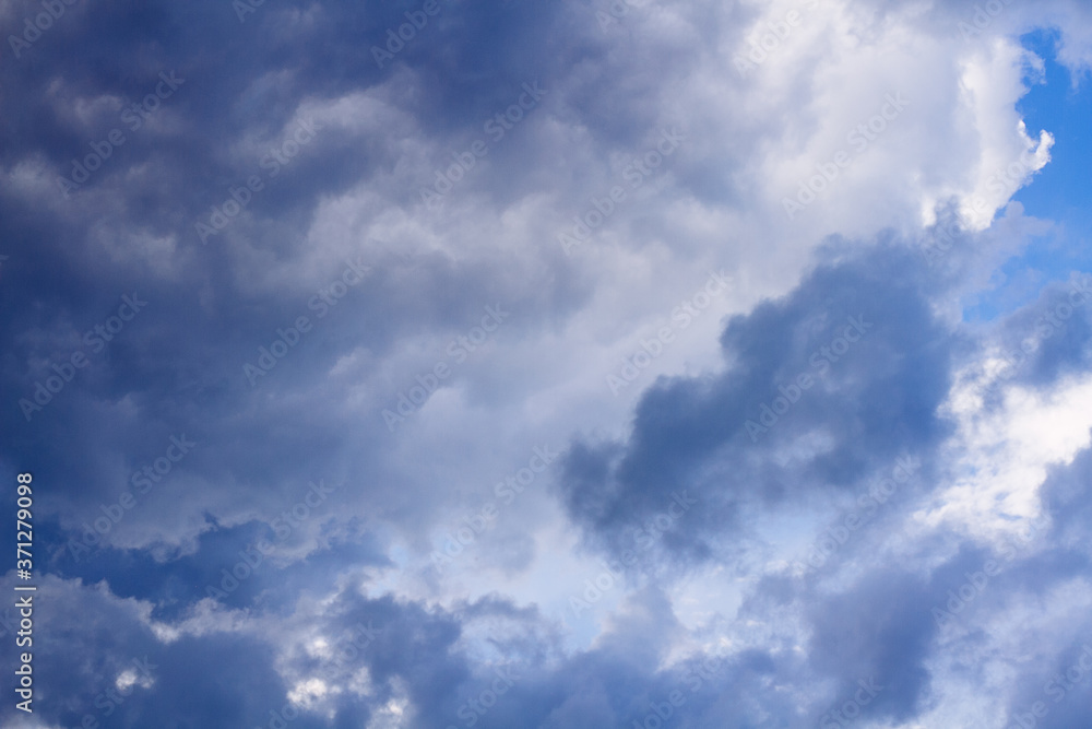 Nature Environment Dark cloud sky. Thunderstorm and hurricane clouds