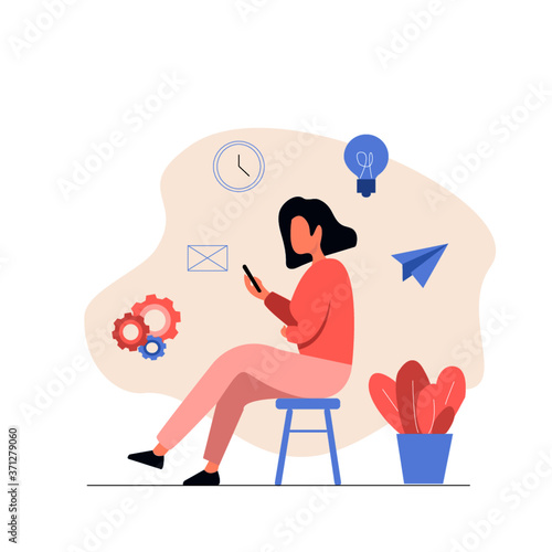 Girl with thoughts 