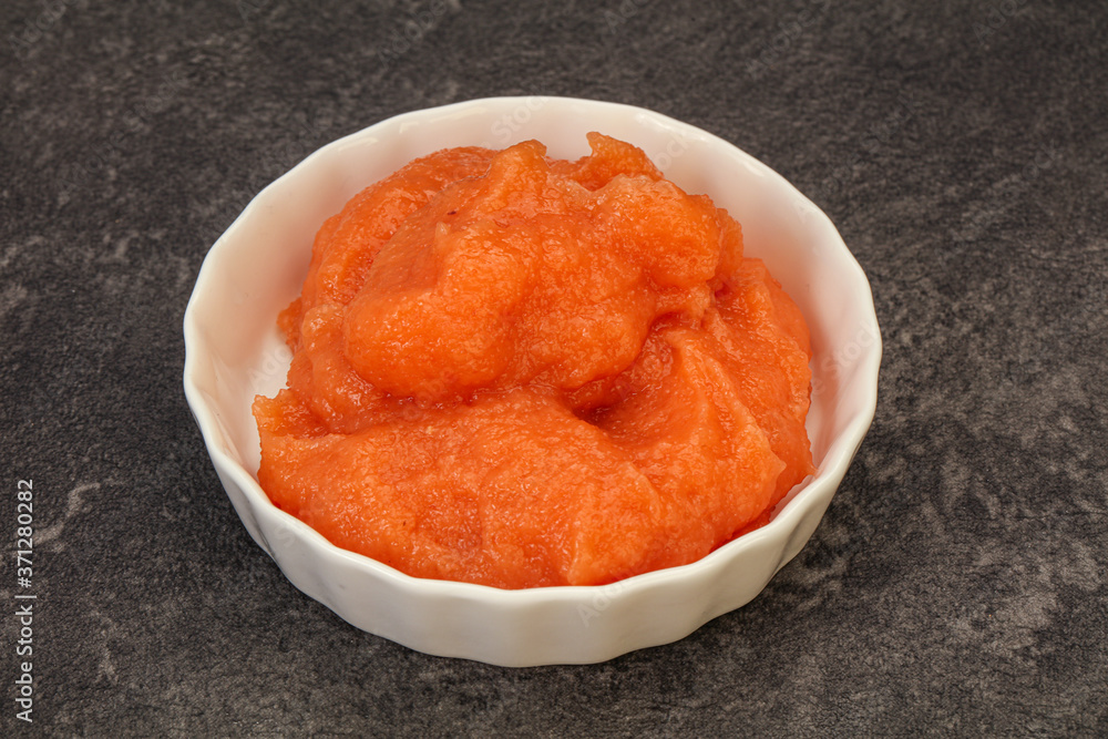 Cod fish roe in the bowl Cod fish roe in the bowl