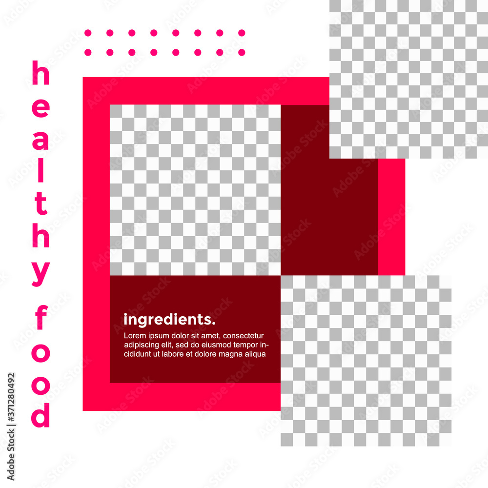 HEALTHY FOOD PROMOTION DESIGN.  TEMPLATE COVER DESIGN. SALE BANNER TEMPLATE.VECTOR ILLUSTRATION