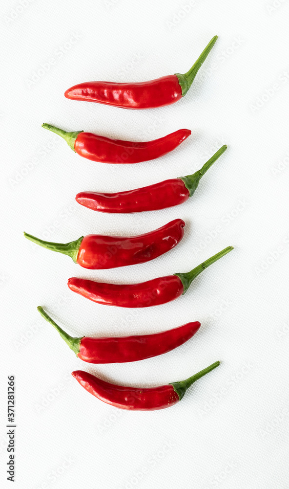 red hot chili pepper, on linen