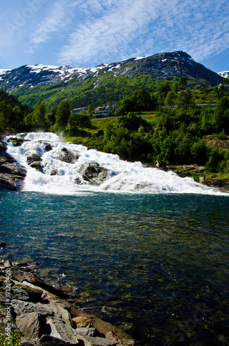 Waterfall in Norway - Travel destination Europe