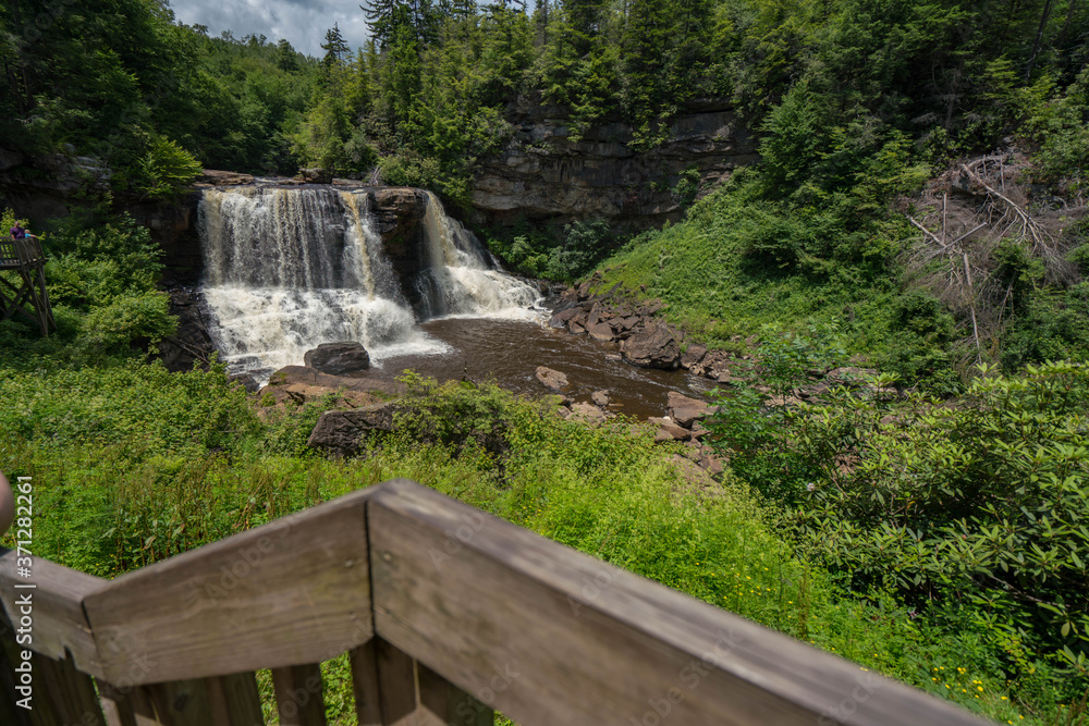 Obraz premium Black Water Falls