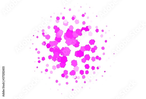 Light Pink vector template with chaotic shapes.