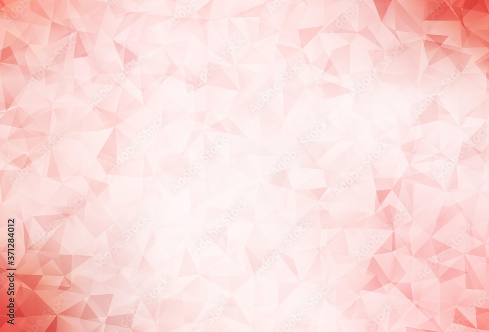 Fototapeta premium Light Red vector low poly background.