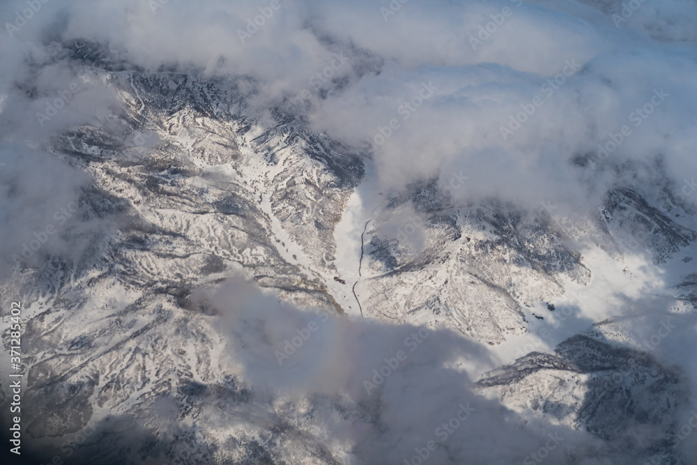 Aerial view of mountains 22