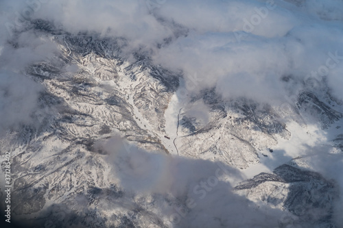 Aerial view of mountains 22