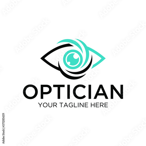 Abstract logo for business company. Corporate identity design element. Retina circle scanner, personality eye identification, iris id lock logotype idea. Security, protect concept. Color Vector icon