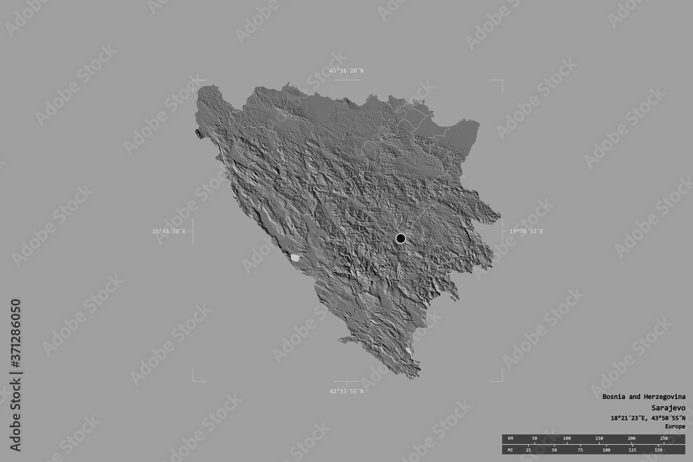 Regional division of Bosnia and Herzegovina. Bilevel