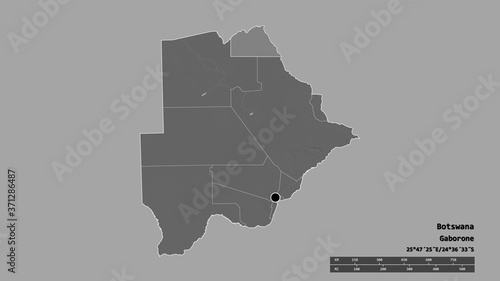 Location of Chobe  district of Botswana . Bilevel