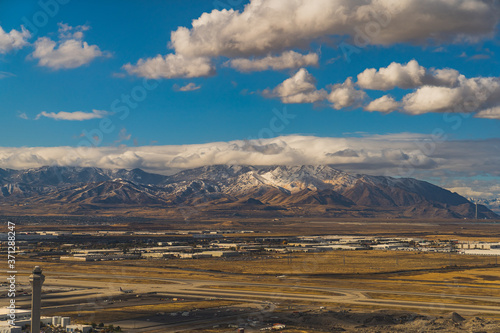 Aerial view of mountains