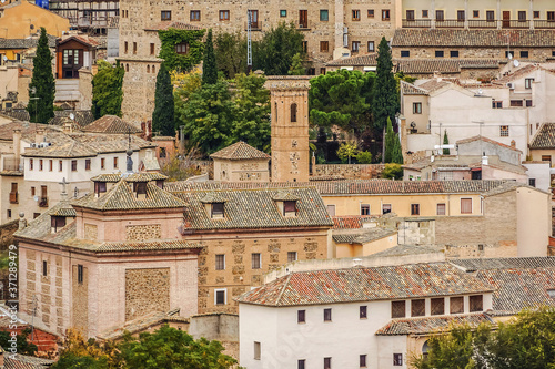 Toledo panorama. Toledo is capital of province of Toledo (70 km south of Madrid), Spain. Toledo declared a World Heritage Site by UNESCO in 1986. 