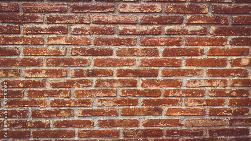 Exterior red and old brick wall texture background. Exterior red and old brick wall texture background.