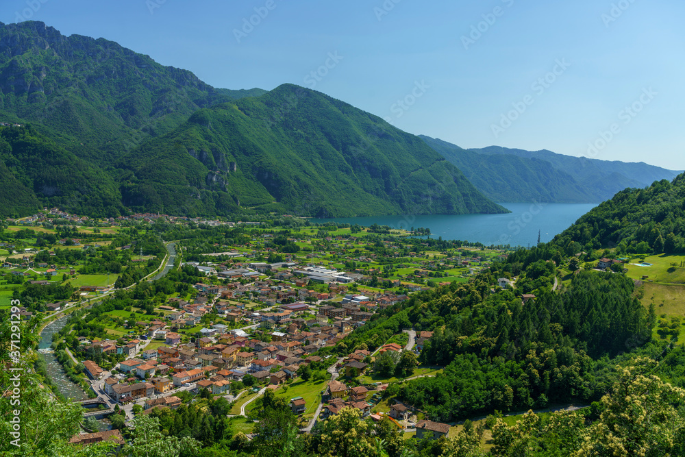 Caffaro valley with Idro lake in Brescia province