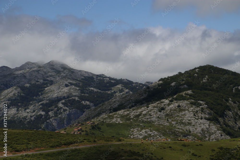 Mountanious landscape in the North of Spain