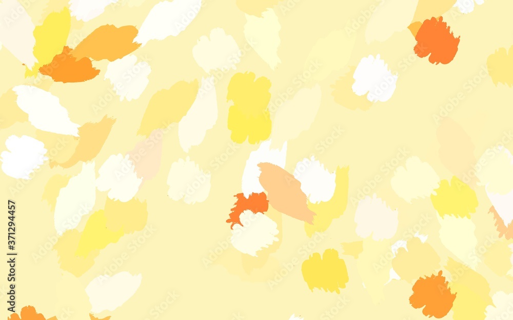 Light Orange vector backdrop with memphis shapes. Light Orange vector backdrop with memphis shapes.