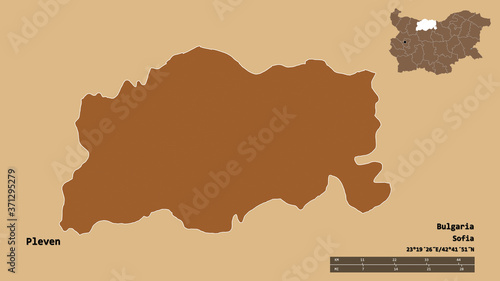 Pleven  province of Bulgaria  zoomed. Pattern