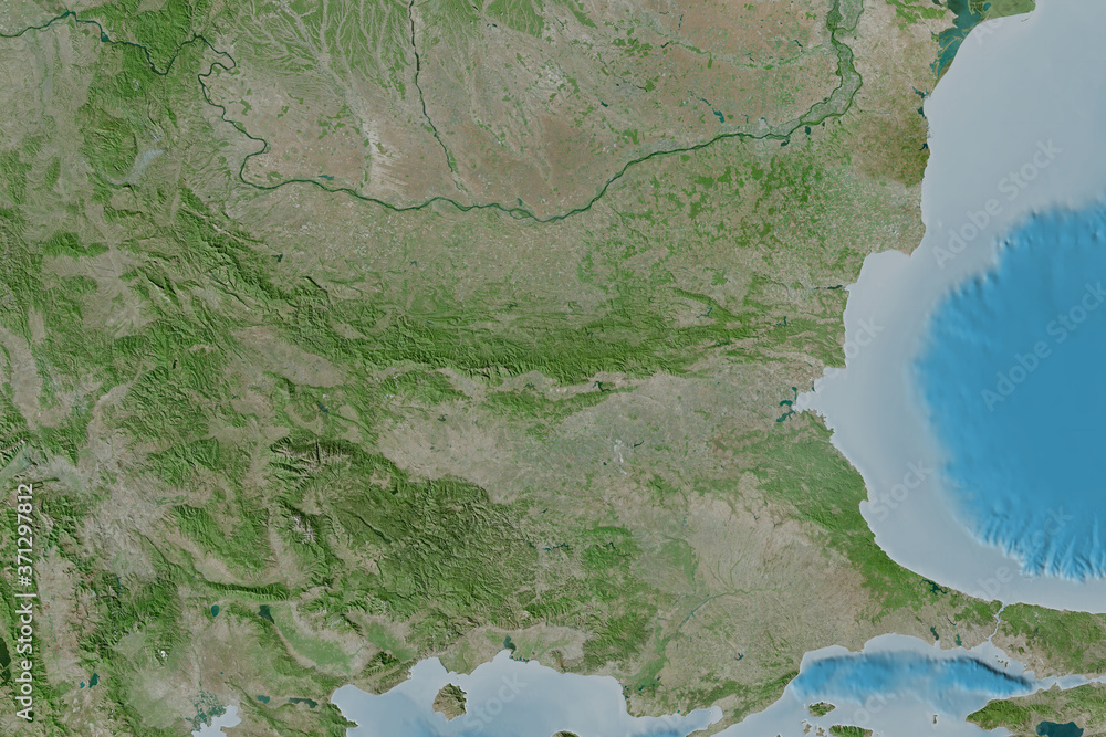 Bulgaria neighbourhood. Satellite Bulgaria neighbourhood. Satellite