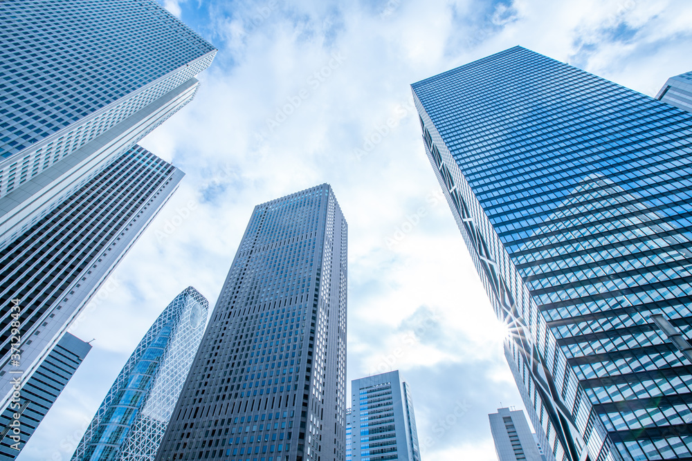 Modern High-rise buildings, Shinjuku in Tokyo, Japan