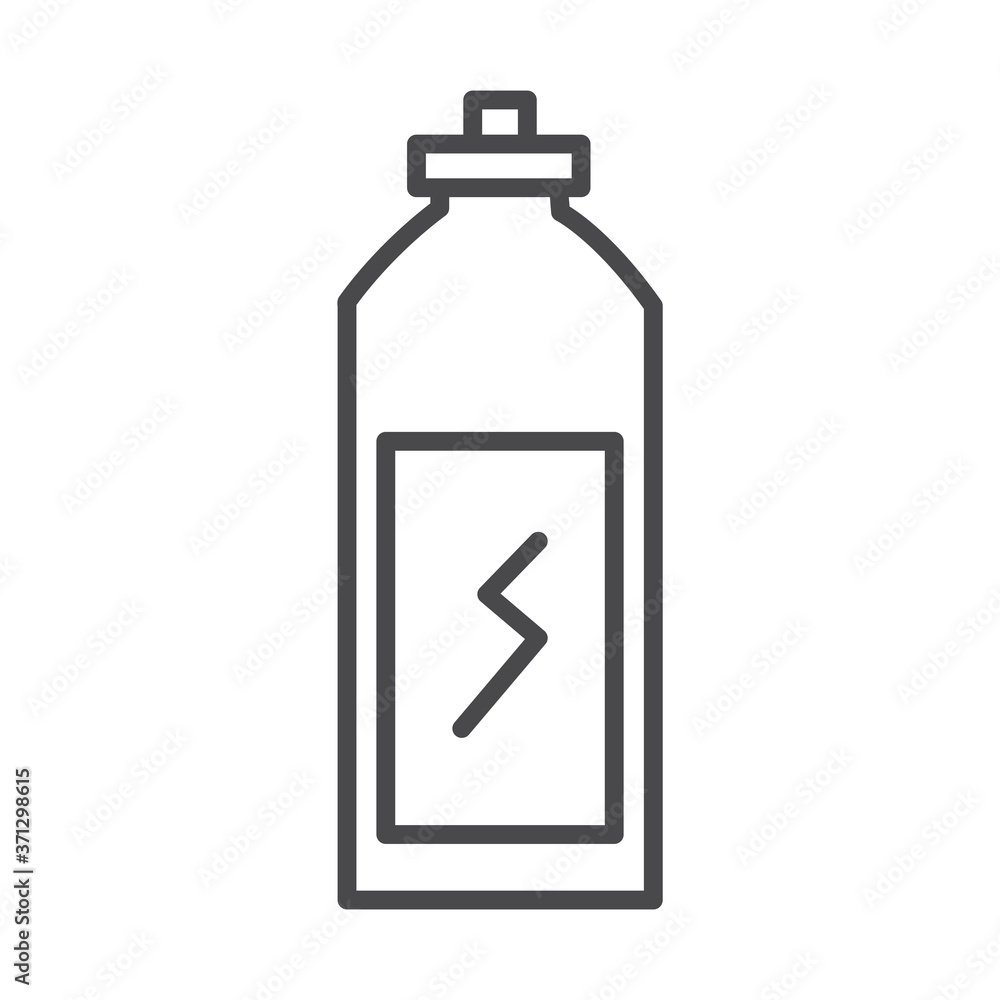 energetic drink bottle power line icon design energetic drink bottle power line icon design