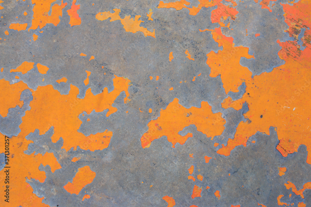Abstract Old Orange Grunge Cement Wall for texture background