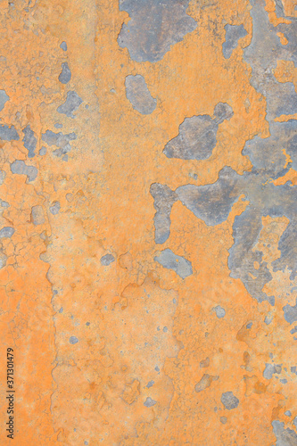 Obraz na płótnie Abstract Old Orange Grunge Cement Wall for texture background w salonie