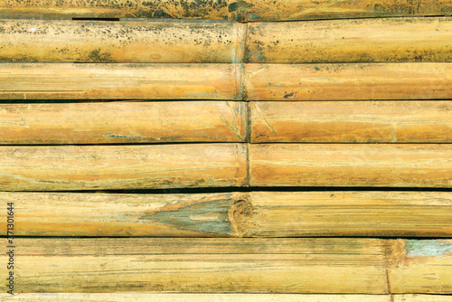 Obraz na płótnie old brown tone bamboo plank fence texture w salonie
