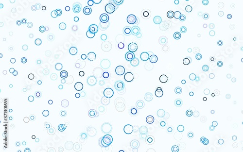 Light Blue, Yellow vector background with spots.