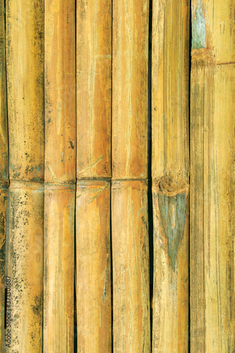 Obraz na płótnie old brown tone bamboo plank fence texture w salonie