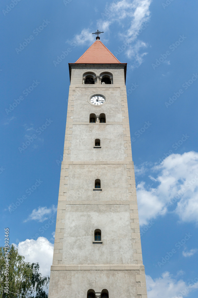 Bell tower of the lutheran church in Koszeg