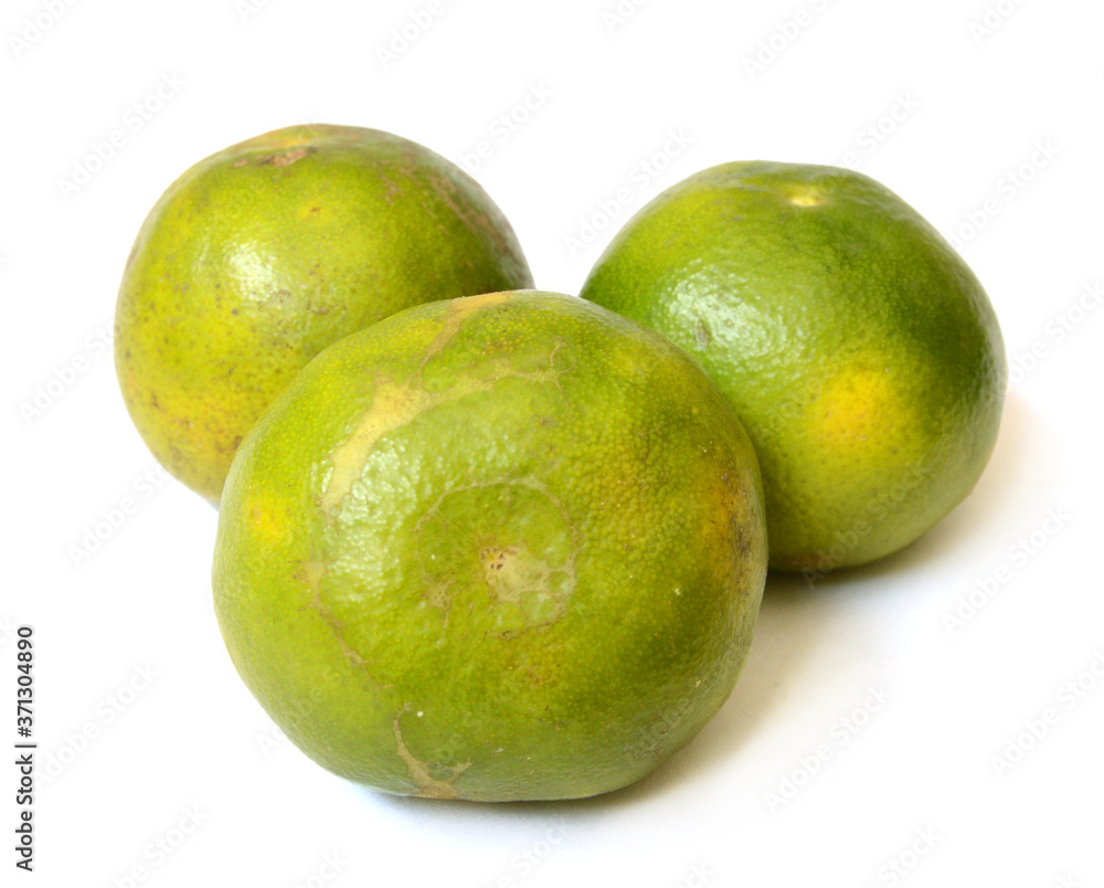 Ripe mandarin citrus isolated tangerine mandarine orange on white background. Ripe mandarin citrus isolated tangerine mandarine orange on white background.