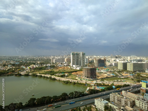 View of the city of Bangalore north 