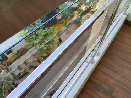 Steel Railing with Glass