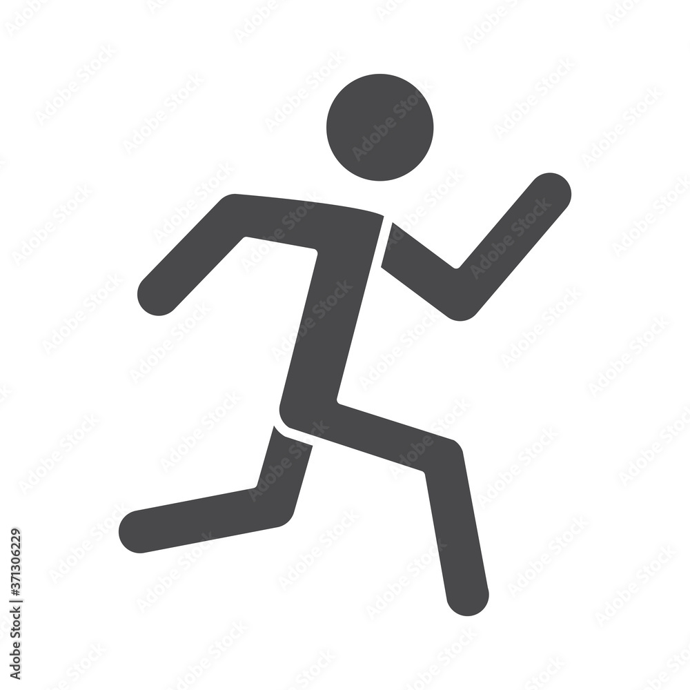 male running speed sport race silhouette icon design male running speed sport race silhouette icon design