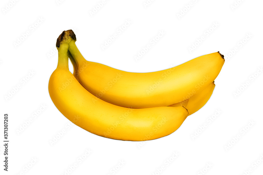 Bunch of bananas on white background with clipping path and isolated Bunch of bananas on white background with clipping path and isolated
